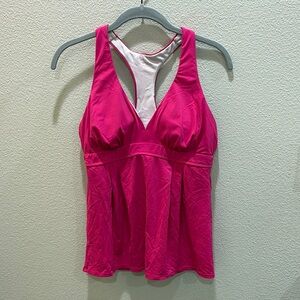Fuchsia Pink Tankini Halter Top